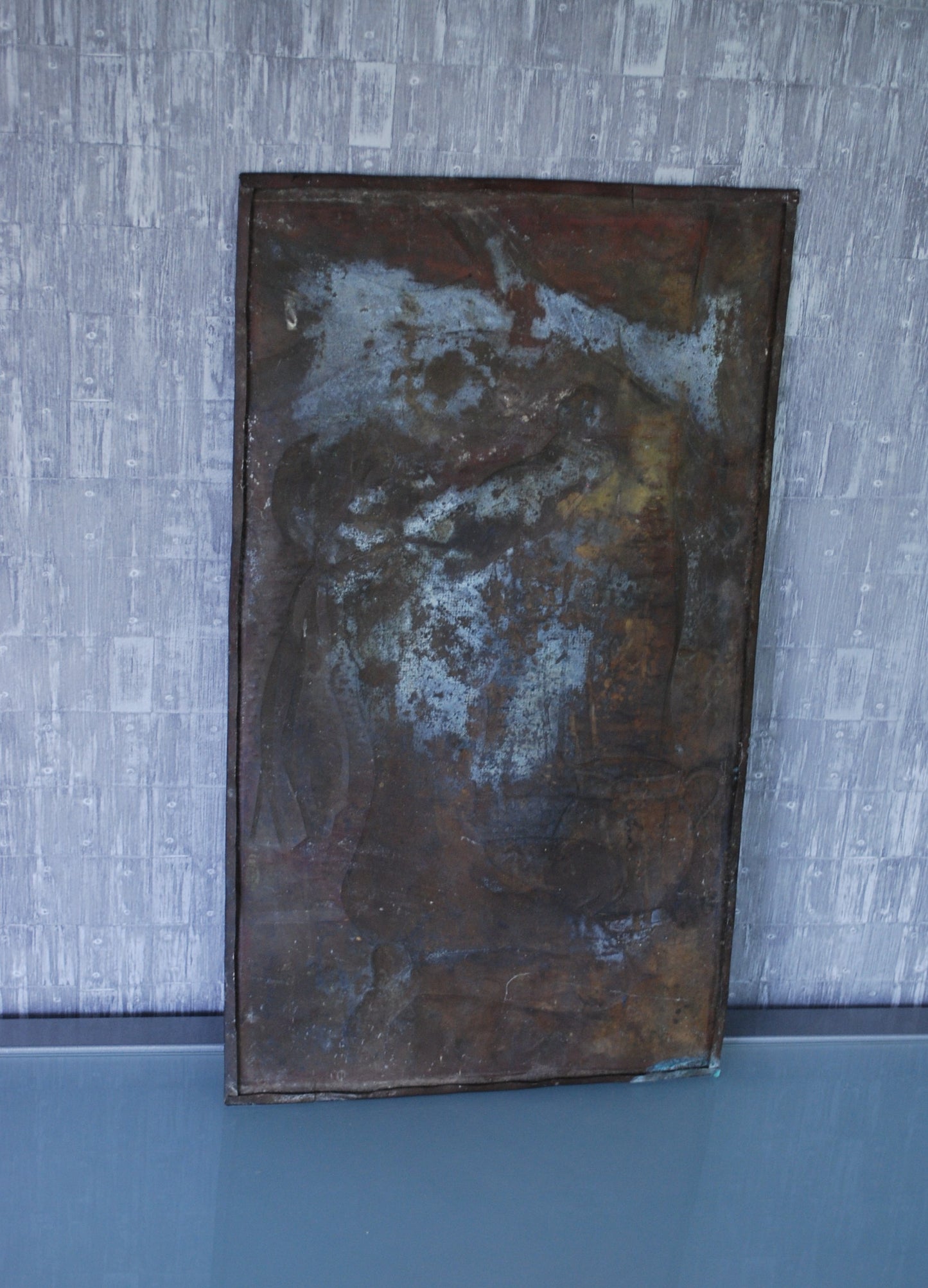 Retro Wandplaat Badende Vrouw