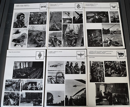 Poster map leger Socialistische Hongarije  32 stuks in map 1973