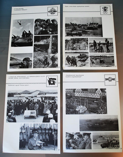 Poster map leger Socialistische Hongarije  32 stuks in map 1973