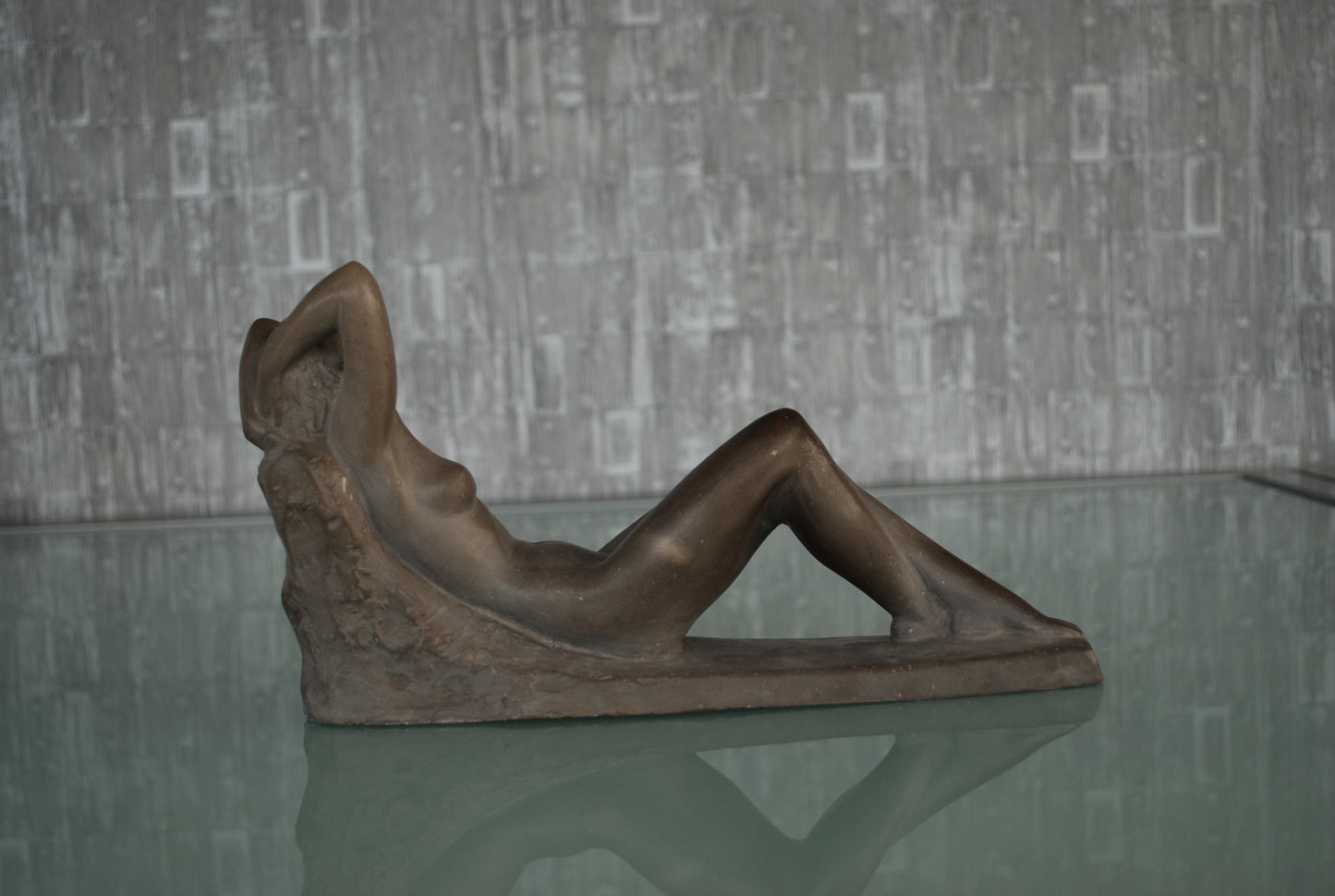 Preorder Nándor Berky (1911-1981) vrouwelijk naakt, gesigneerde keramische sculptuur