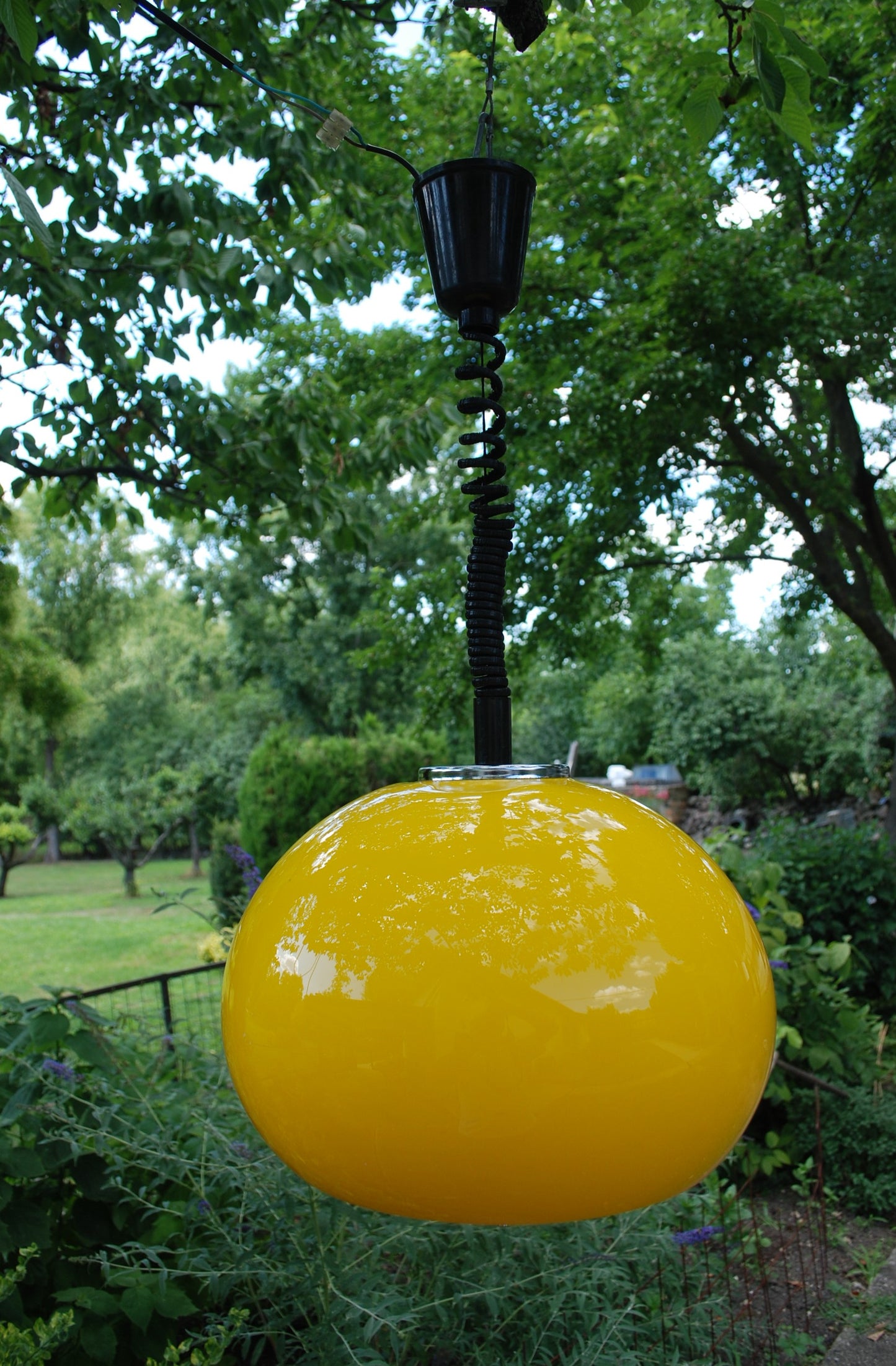 Zeldzame vintage Meblo Guzzini Space Age plafondlamp