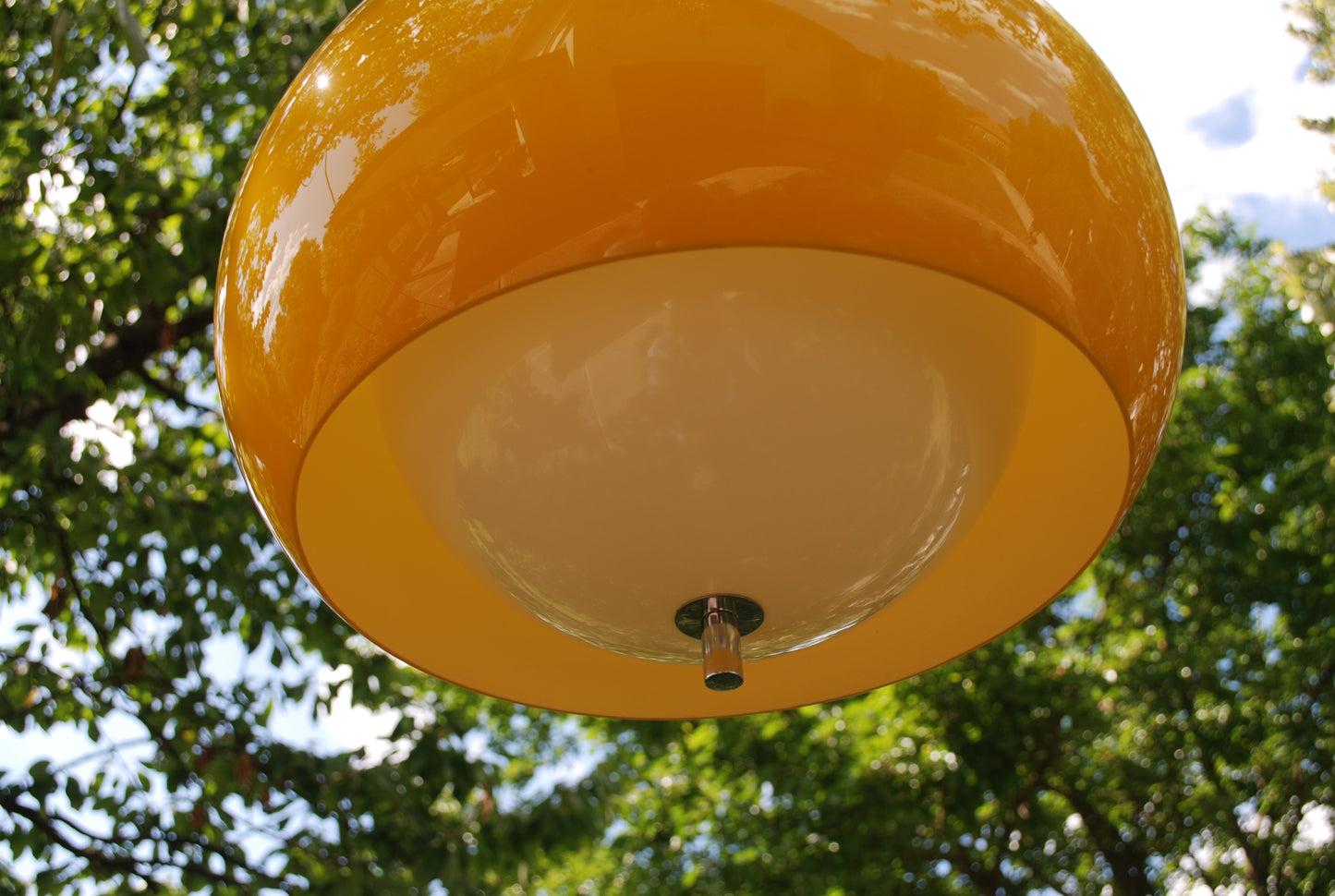 Zeldzame vintage Meblo Guzzini Space Age plafondlamp