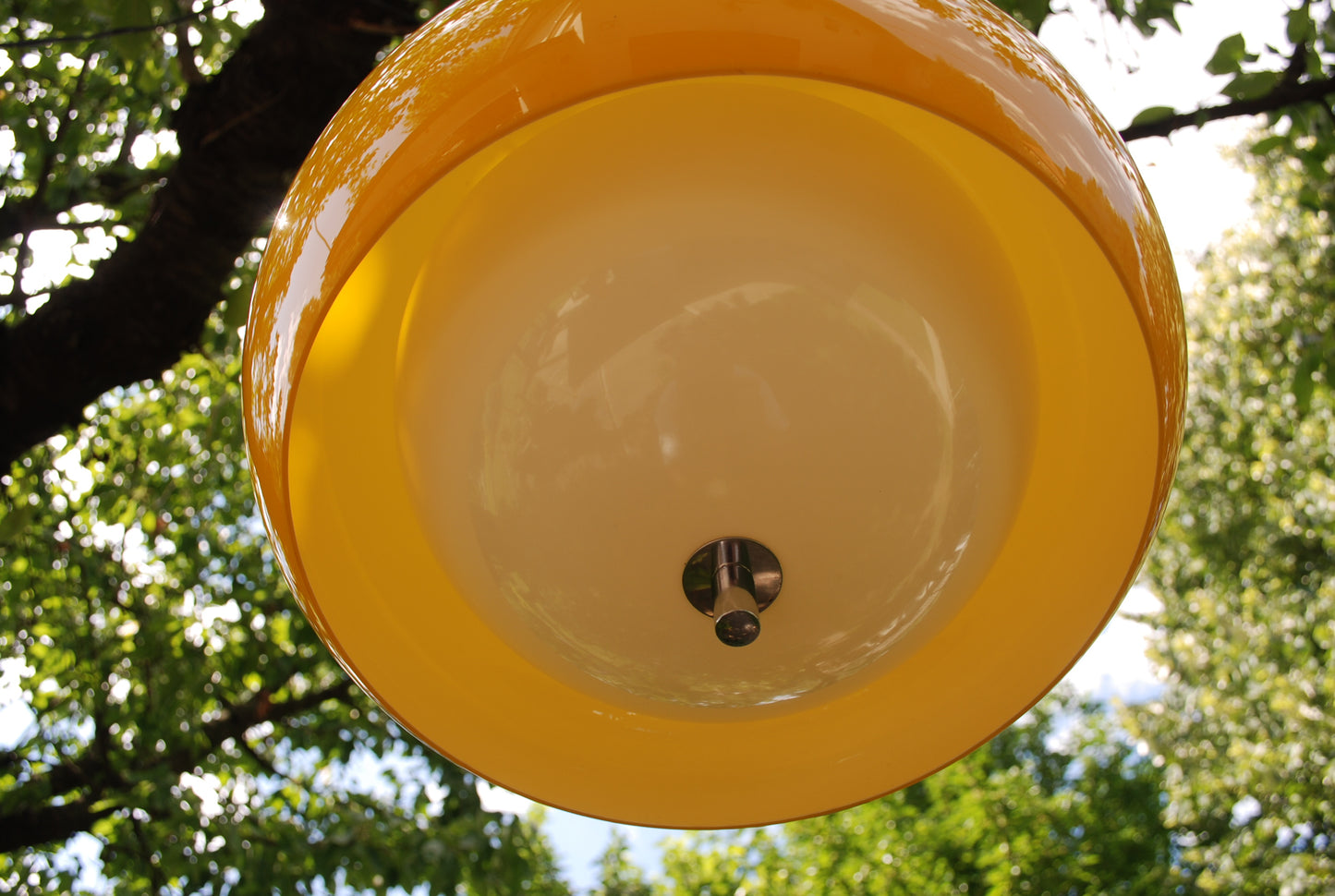 Zeldzame vintage Meblo Guzzini Space Age plafondlamp