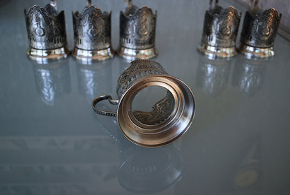 Raketten en satellieten boven Moskou Compleet set van 6 stuks