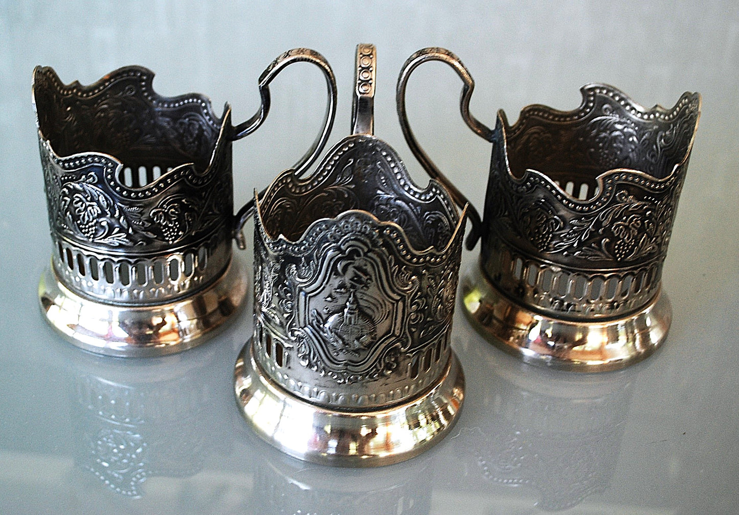 Raketten en satellieten boven Moskou Compleet set van 6 stuks