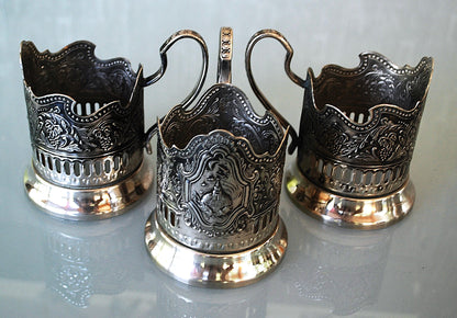 Raketten en satellieten boven Moskou Compleet set van 6 stuks