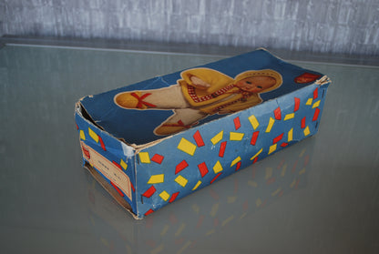 Mechanical Celluloid Doll GDR Roschi 1960's