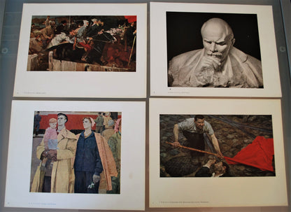 Kunstwerken Sovjet Unie 1961. 60 reproducties Alle Unies Artistiek Tentoonstelling.