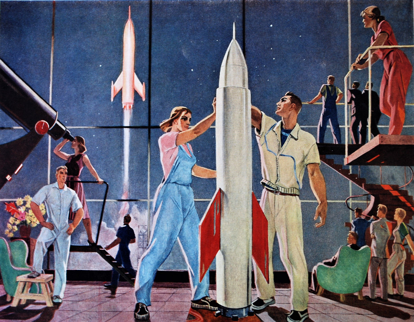 Kunstwerken Sovjet Unie 1961. 60 reproducties Alle Unies Artistiek Tentoonstelling.