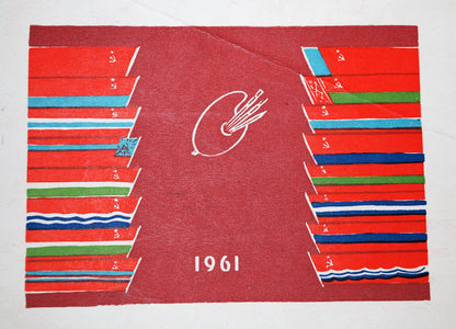 Kunstwerken Sovjet Unie 1961. 60 reproducties Alle Unies Artistiek Tentoonstelling.