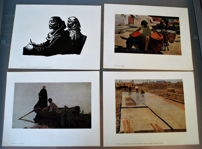 Kunstwerken Sovjet Unie 1961. 60 reproducties Alle Unies Artistiek Tentoonstelling.