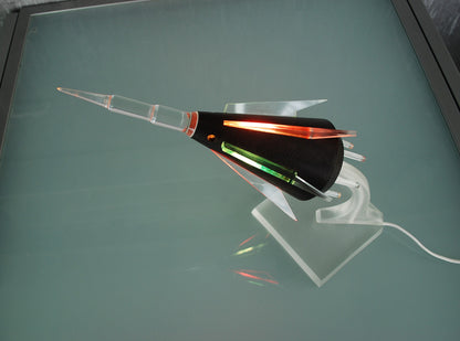 Preorder Raket lamp Capsule op plexiglas met pertinax body