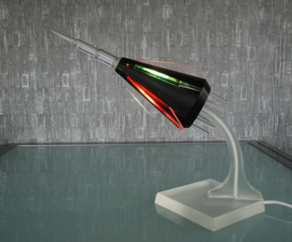 Preorder Raket lamp Capsule op plexiglas met pertinax body