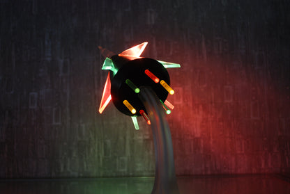 Preorder Raket lamp Capsule op plexiglas met pertinax body