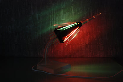 Preorder Raket lamp Capsule op plexiglas met pertinax body