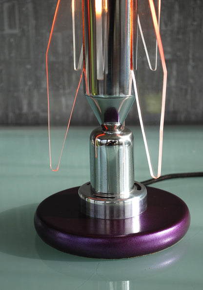 Preorder Raket lamp rechtop staand van RVS Hand gemaakt.