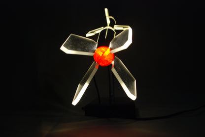 Pre order Raket lamp op eboniet sokkel Zie video!