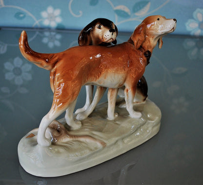 Royal Dux Honden "Best Friends"