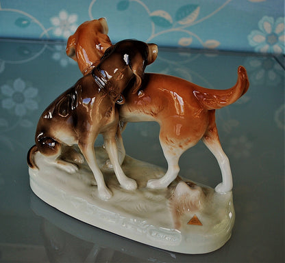 Royal Dux Honden "Best Friends"