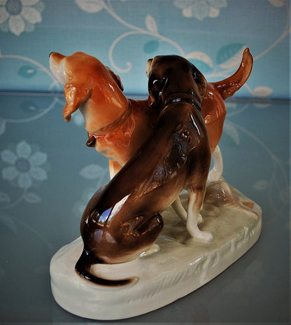 Royal Dux Honden "Best Friends"