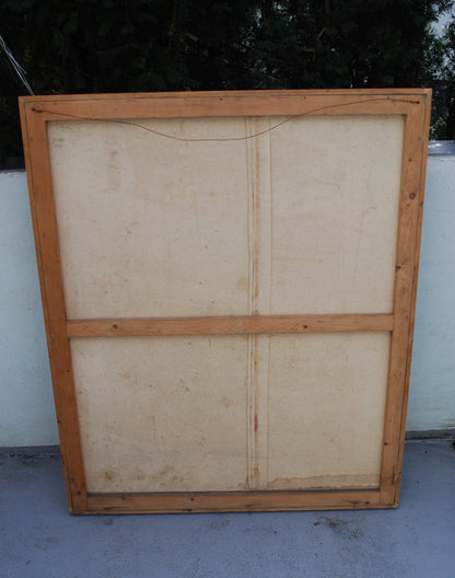 Olie Schilderij van M. Hegadüs 1987 "  Friendship of People "