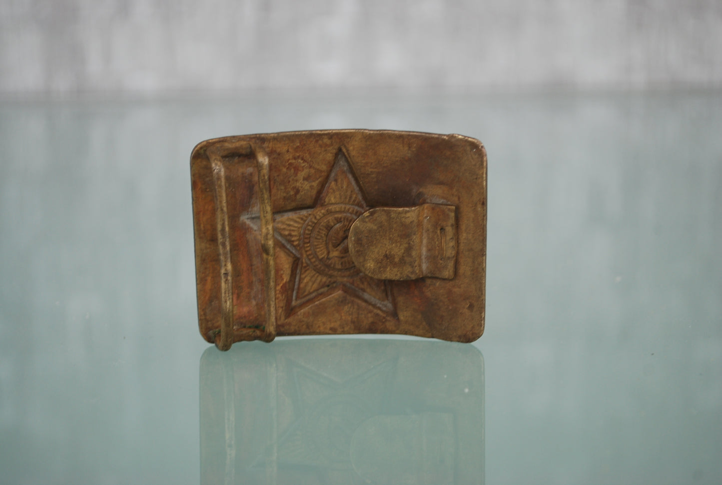 Preorder Sovjet messing riem gesp