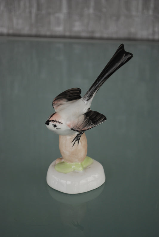 Preorder Staartmees Porselein vogel beeld