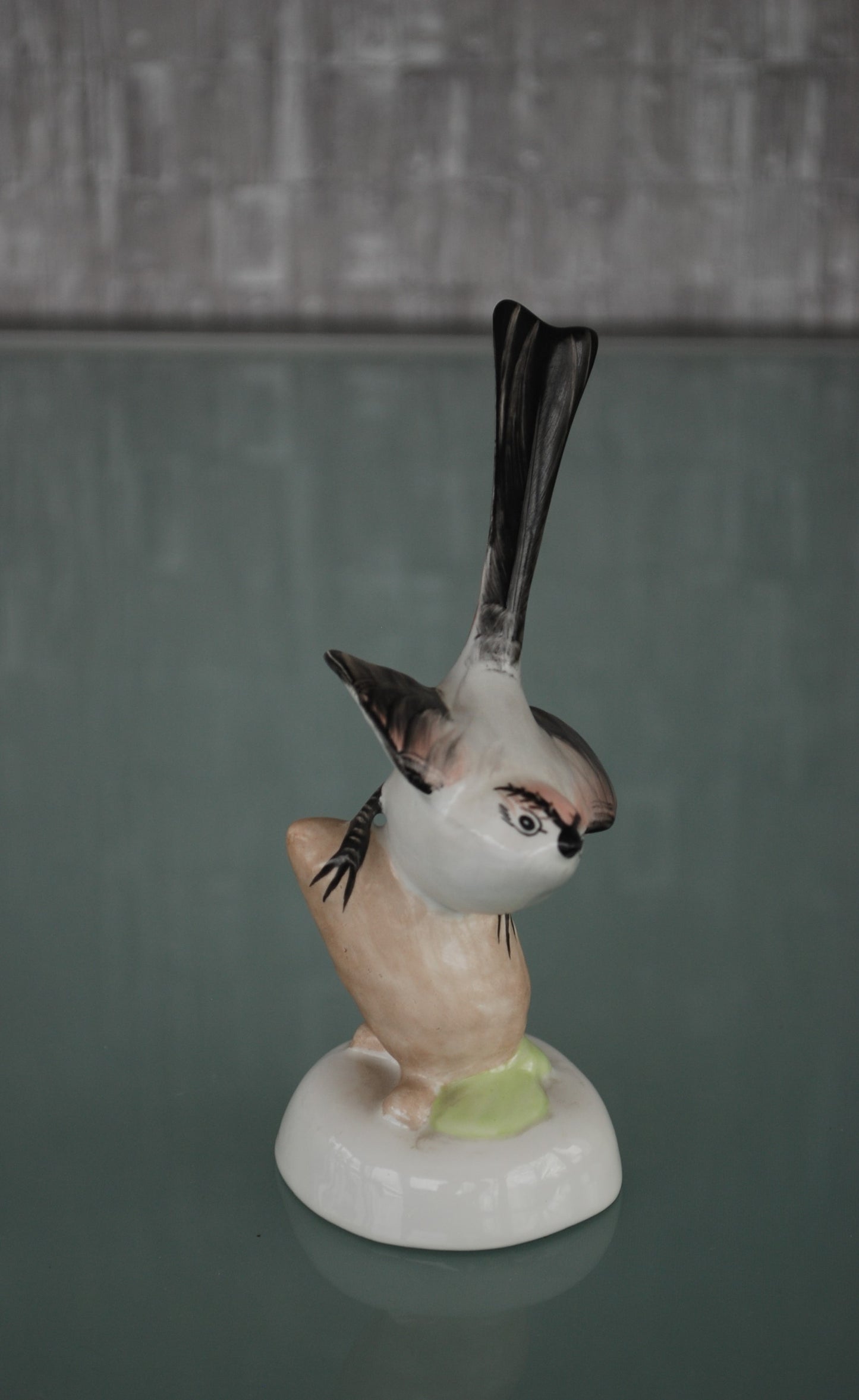 Preorder Staartmees Porselein vogel beeld