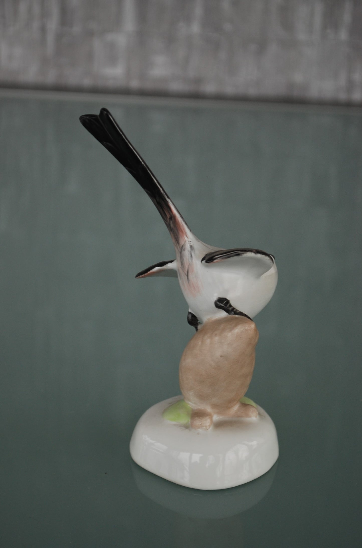 Preorder Staartmees Porselein vogel beeld