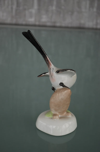 Preorder Staartmees Porselein vogel beeld