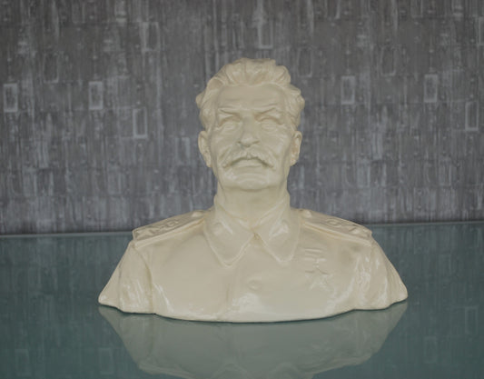 Pre order Stalin buste keramiek gesigneerd kunstenaar Pokorný - Groot!