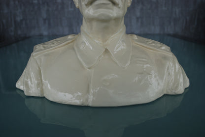 Pre order Stalin buste keramiek gesigneerd kunstenaar Pokorný - Groot!
