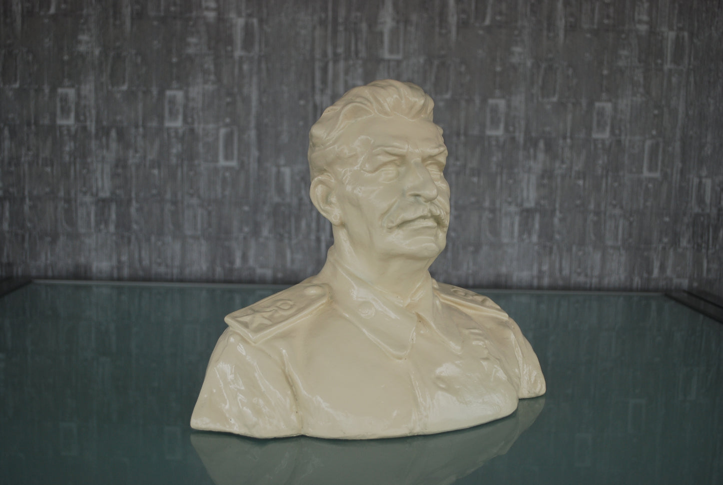 Pre order Stalin buste keramiek gesigneerd kunstenaar Pokorný - Groot!