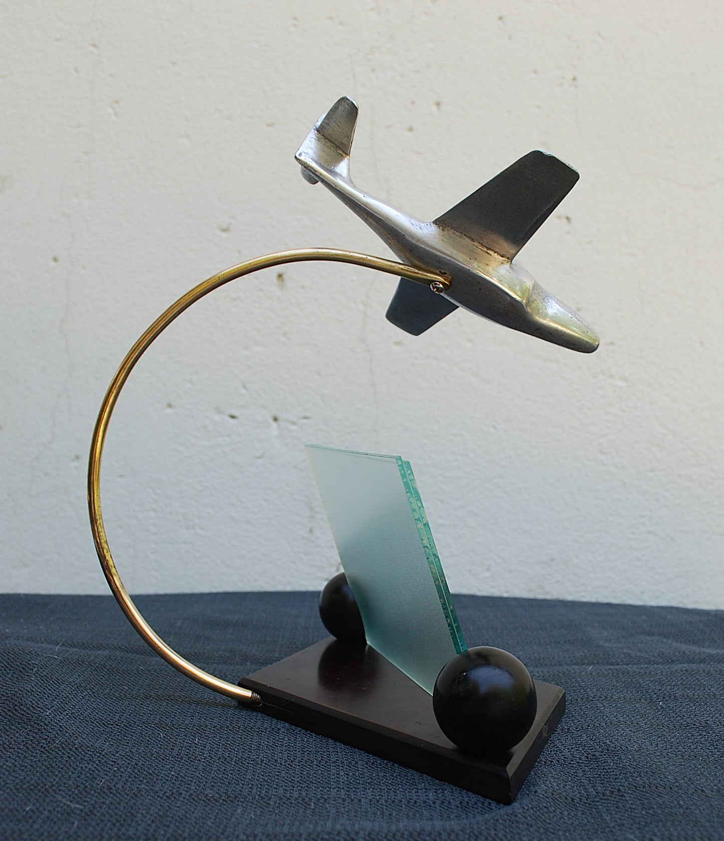 76 Vintage Desktop Airplane Fighter Jet Jet Northrop F-89 "Scorpion" Trench Art