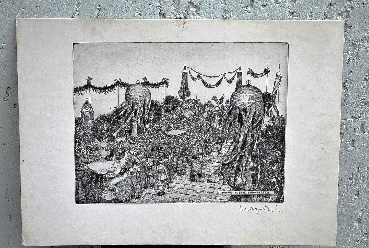 Ets - 1 mei viering Boedapest 1919 Dag van de Arbeid