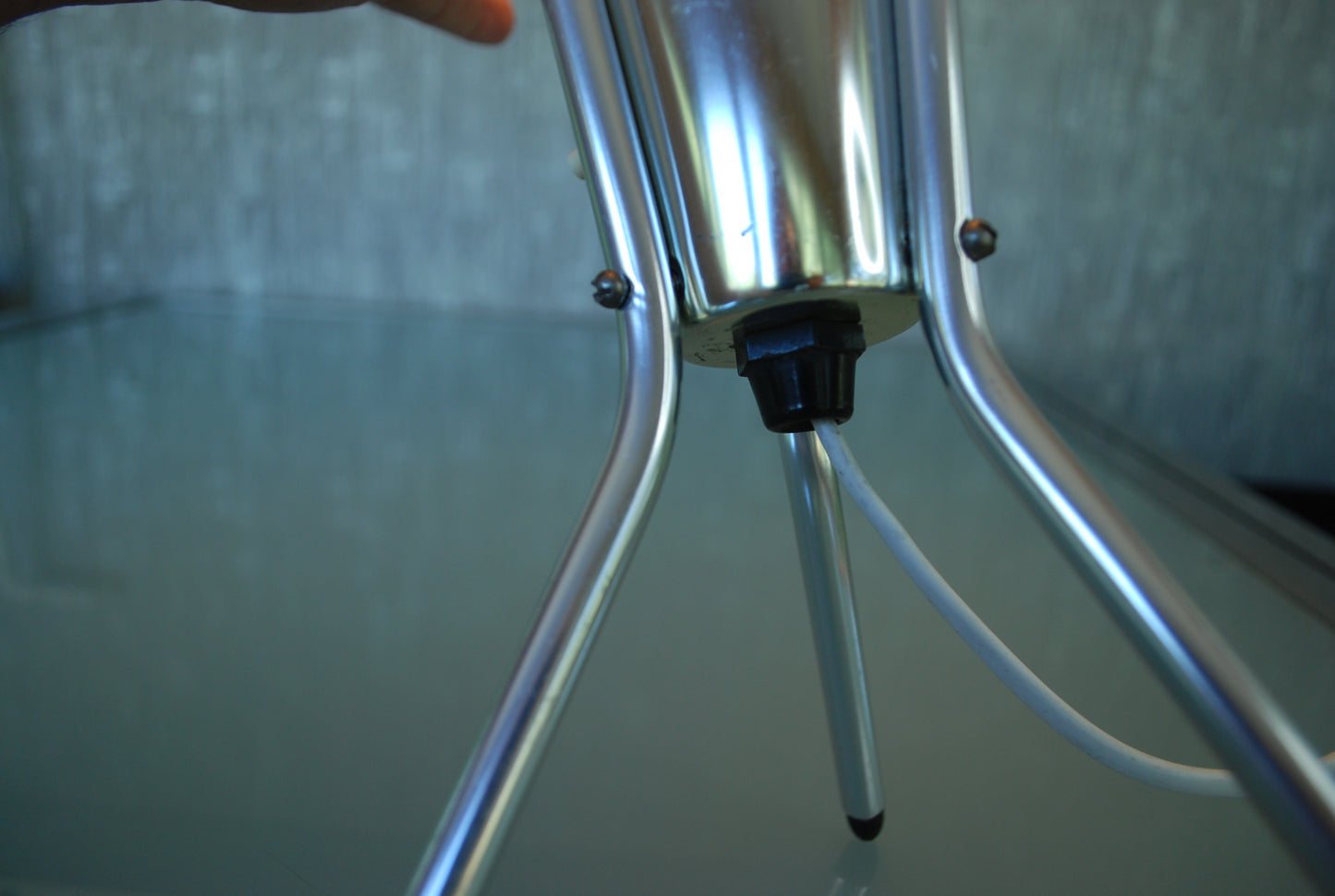 Space-age tafellamp Aluminium Vintage Jaren 60