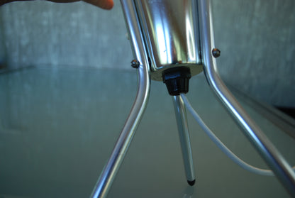 Space-age tafellamp Aluminium Vintage Jaren 60
