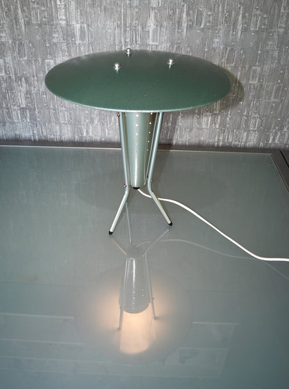 Space-age tafellamp Aluminium Vintage Jaren 60