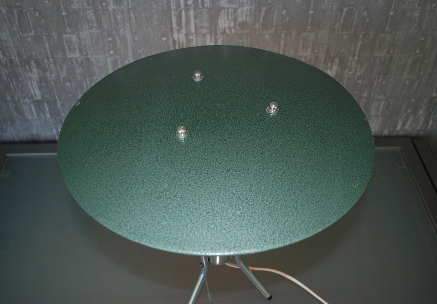 Space-age tafellamp Aluminium Vintage Jaren 60