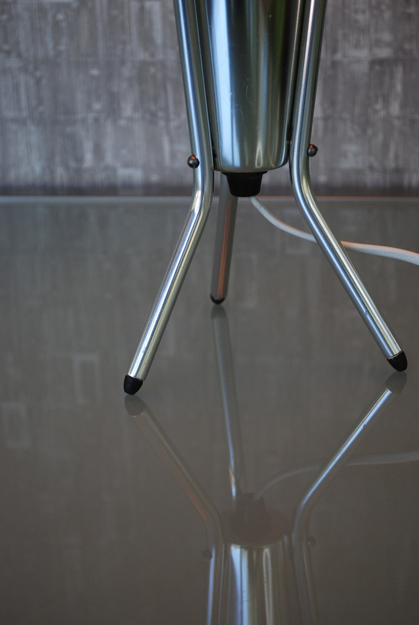 Space-age tafellamp Aluminium Vintage Jaren 60