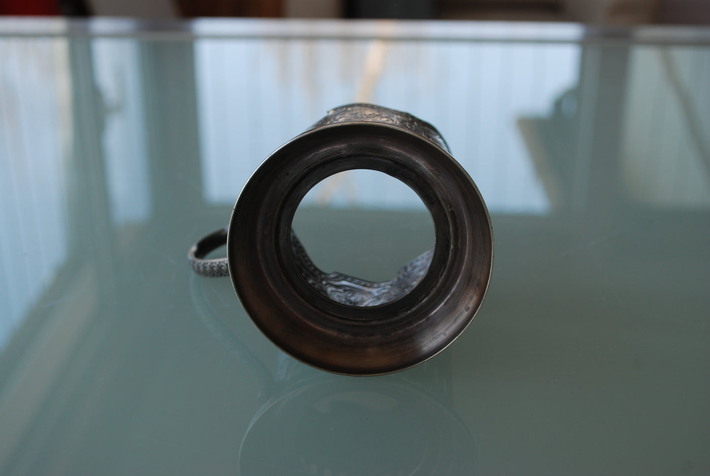 Rockets and Satellites Over Moscow Tea Glass Holder