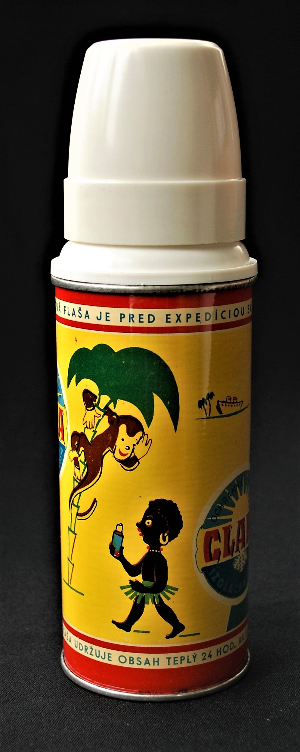 Tsjechoslowakije  Thermo fles 1950 1960