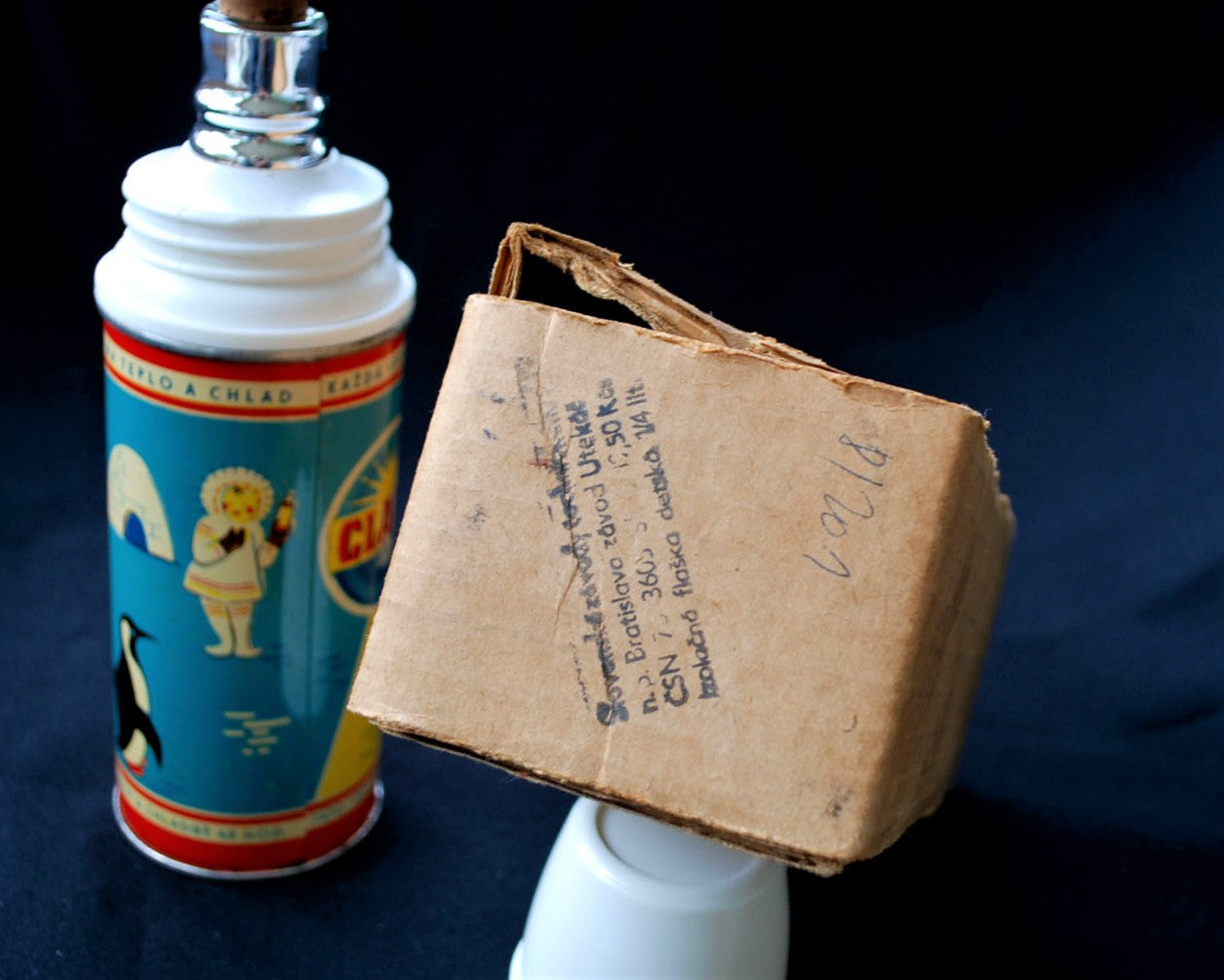 Tsjechoslowakije  Thermo fles 1950 1960