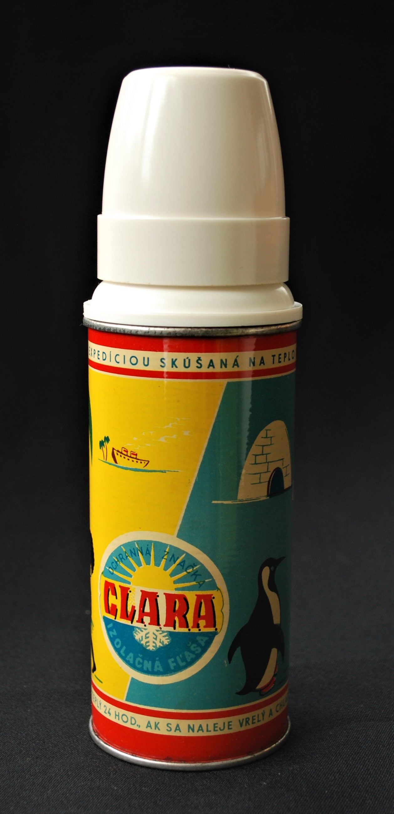 Tsjechoslowakije  Thermo fles 1950 1960