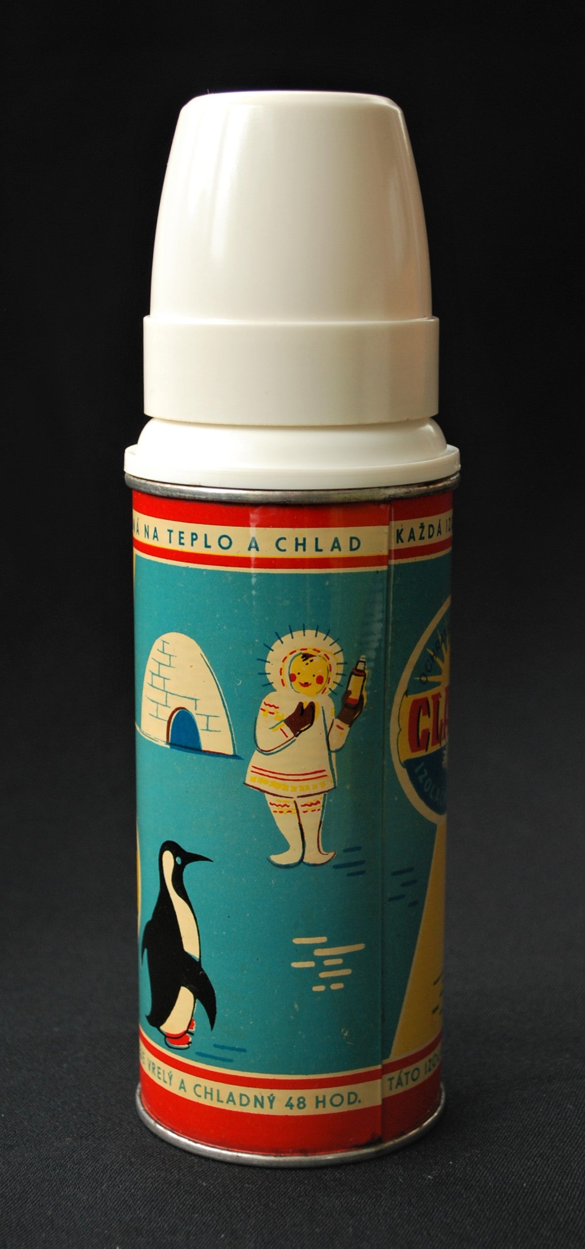 Tsjechoslowakije  Thermo fles 1950 1960