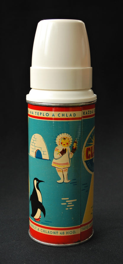 Tsjechoslowakije  Thermo fles 1950 1960