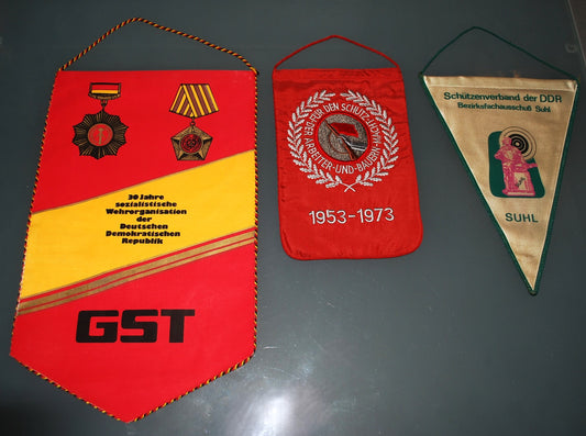 DDR Vaandel 3x Duitse Democratische Republiek