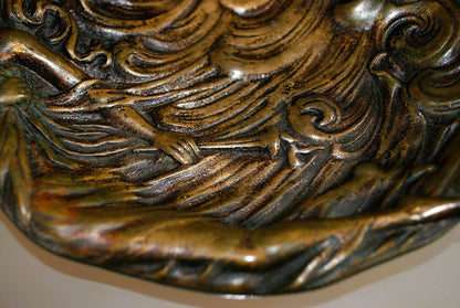 Jugendstil, Art Nouveau Naakte jonge vrouw met fakkel