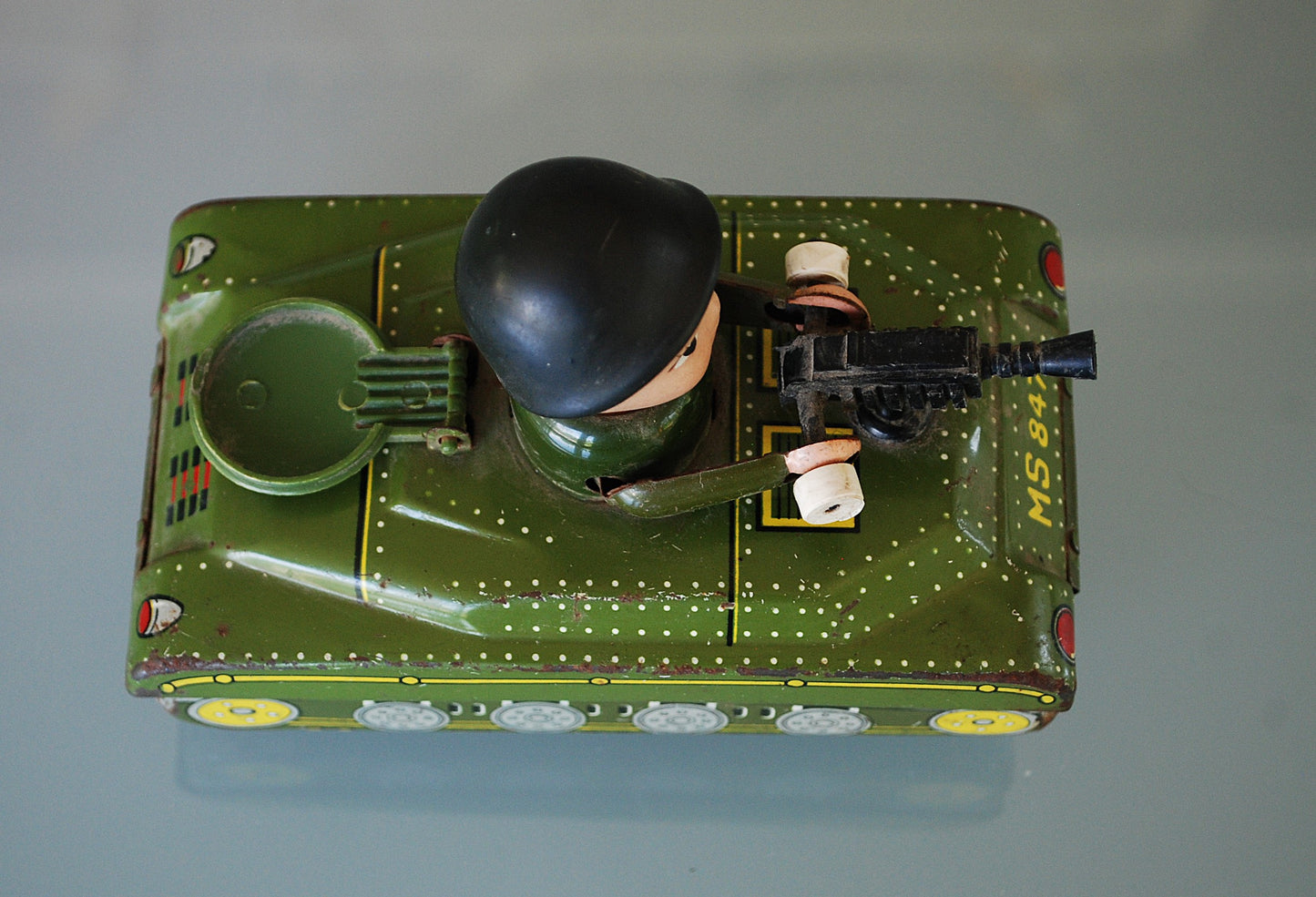 Vintage werkend tank met opwindmechanisme blikken speelgoed made in China