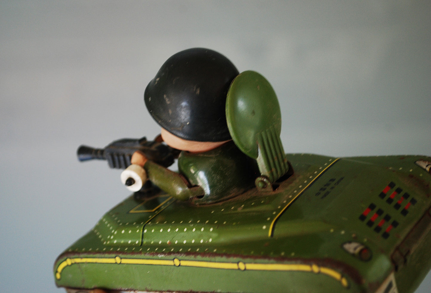 Vintage werkend tank met opwindmechanisme blikken speelgoed made in China